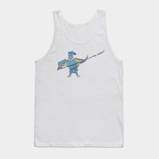 Samurai Pigeon (Naginata version) Tank Top